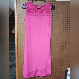 Daisy Fuentes Vibrant Pink Lace Accent Top